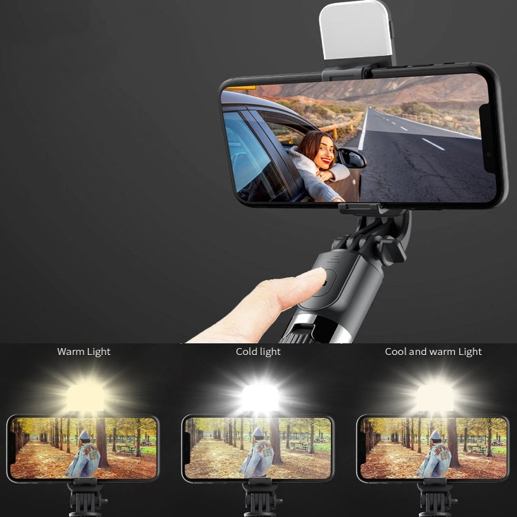 L03S Bluetooth Fill Light Tripod Integrated Selfie Stick, Black, White