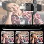 L03S Bluetooth Fill Light Tripod Integrated Selfie Stick, Black, White
