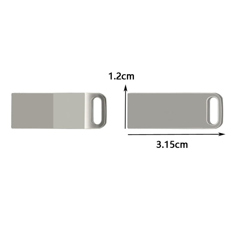 JHQG1 Step Shape Metal High Speed USB Flash Drives, 4GB, 8GB, 16 GB, 32GB, 64GB, 128GB