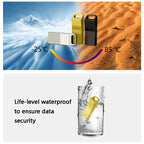 JHQG1 Step Shape Metal High Speed USB Flash Drives, 4GB, 8GB, 16 GB, 32GB, 64GB, 128GB