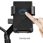 Y02 Electric Bike Mobile Phone Bracket, Style:, Rearview Mirror Installation, Handlebar Installation