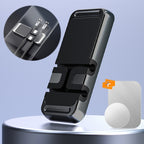 S15 Magnetic Aluminum Alloy Bracket Data Cable Storage Sticker Car Phone Holder