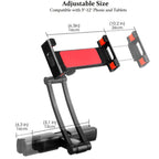 PB-45B Car Rear Aluminum Alloy Telescopic Mobile Phone Holder, Black Color Box, Red Color Box