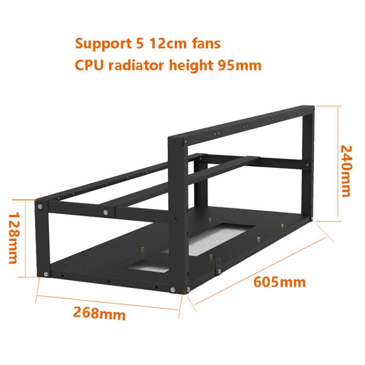 GR-8K605 Open Chassis 6 Card 8 Card Fixed Bracket