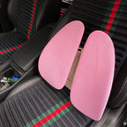 5297 Car Massage Seat Cushion, Black with Black, Gray with Gray, Beige with Beige, Beige with Pink