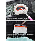 Extended Telescopic Soft Wool Car Washing Mop, Size:, 95cm, 125cm