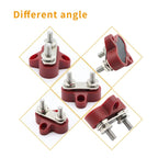 Double Terminal Block Spiral Fixed Wire Connector, M8 Black, M8 Red, M6 Black, M6 Red