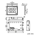 SP5106 RV Yacht Modified 5mm Film Touch 6-Bit Panel Switch