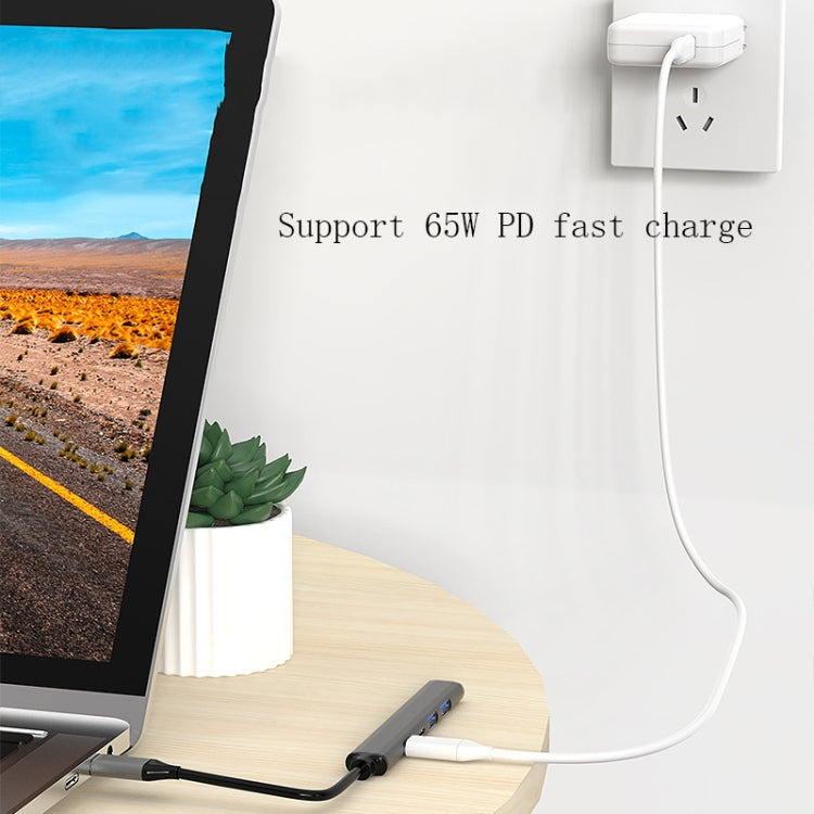 U5 Type-C Extender USB3.0 Splitter Multi-Port Expansion Dock, Number of interfaces: 4 in 1 (USB), 5 in 1 (Type-C), 4 in 1 (Type-C), 4 in 1 (USB)