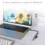 U5 Type-C Extender USB3.0 Splitter Multi-Port Expansion Dock, Number of interfaces: 4 in 1 (USB), 5 in 1 (Type-C), 4 in 1 (Type-C), 4 in 1 (USB)