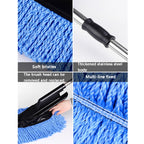 CS-365 Multifunctional Car Washing Telescopic Long-Handled Brush, Blue (Zipper Bag), Gray (Zipper Bag), Blue (OPP Bag), Gray (OPP Bag)