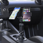 Double Chuck Rotary Multifunctional Cup Holder Mobile Phone Holder, Double Chuck Phone Holder