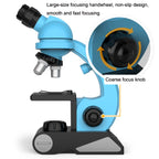 GB002 HD 1200 Times Wide Angle Microscope Children Educational Toys