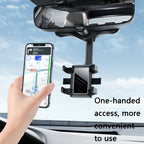 ZJ099 360 Degree Rotating Car Rearview Mirror Phone Holder, ZJ099