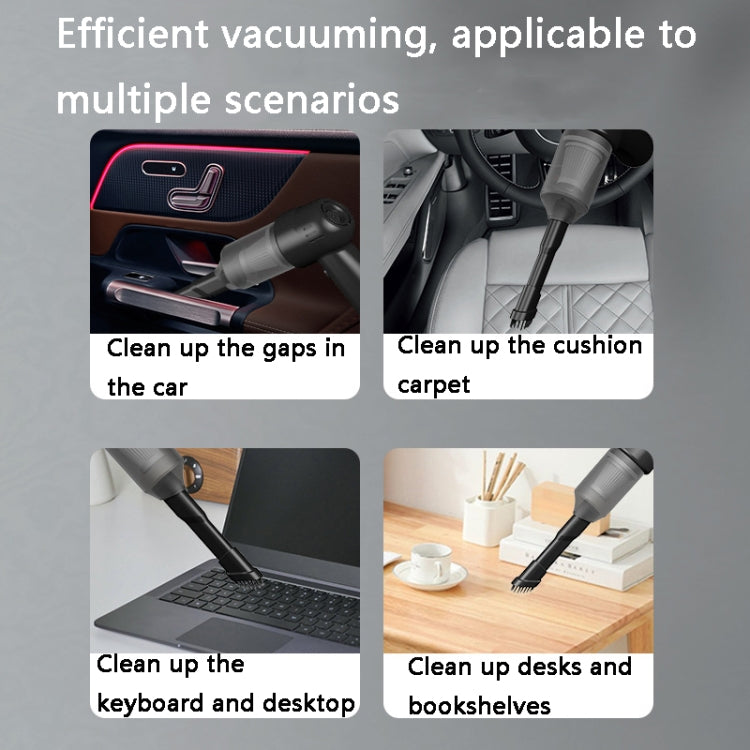 FL-8803 Portable Handheld Car Vacuum Cleaner, Style:, 3.7V Wireless Charging (Black), 3.7V Wireless Charging (White), 7.4V Charging Upgrade (Black), 7.4V Charging Upgrade (White), 12V Car Plug-in (Black), 12V Car Plug-in (White)