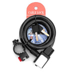 BG-0518 Mountain Bike Portable Anti-Theft Bold Cable Lock, Length:, 1m Without Lock Frame, 1.2m With Lock Frame, 1.5m With Lock Frame, 1.8m With Lock Frame