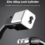 BG-0518 Mountain Bike Portable Anti-Theft Bold Cable Lock, Length:, 1.5m With Lock Frame, 1.8m With Lock Frame