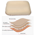 CHANODUG Camping Travel Portable Automatic Inflatable Foam Pillow, Pillow 46x30x12cm Gold, Pillow 46x30x12cm Navy Blue