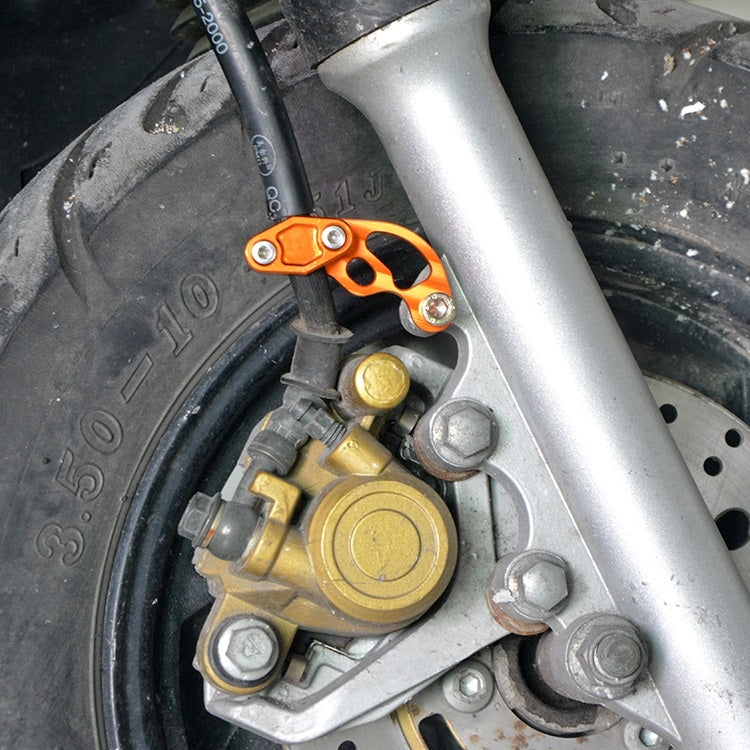 2 PCS Motorcycle Modification Accessories Universal Brake Hose Clamp, Red, Green, Purple, Orange, Black