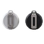 Outdoor Portable Stainless Steel First Aid Pill Storage Box, Black, Silver