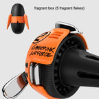 Car Air Conditioner Air Outlet Aromatherapy Small Fan, Black, Orange