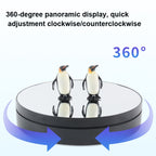 25cm Adjustable Speed Electric Rotating Display Stand Video Shooting Props Turntable, Black Mirror, White Mirror, Golden Mirror, Silver Mirror