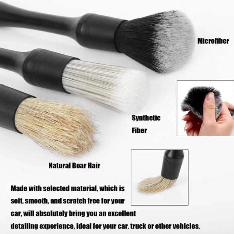 Car Interior Air Conditioning Cleaning Nylon Brush, 3pcs / set Nylon Brush