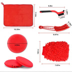 Car Wash Cleaning Brush Waterproof Car Wash Gloves, 18 PCS / Set