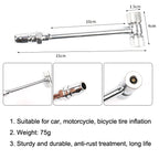 Car Tire Double-Ended Air Nozzle, T-type, Globe, Straight Handle, Straight Handle With Gaselet, Tobacco Bag With Gaselet