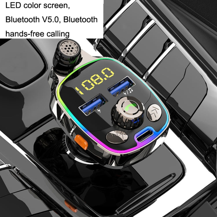 BC08 Car MP3 Bluetooth FM Transmitter With Ambient Light, BC08