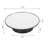 25cm USB Power Rotating Display Stand Video Shooting Props Turntable, Black Mirror, White Mirror, Golden Mirror, Silver Mirror, White+White Velvet, White+Black Velvet, White Bottom Frosted, Black Bottom Frosted, Black+Black Velvet