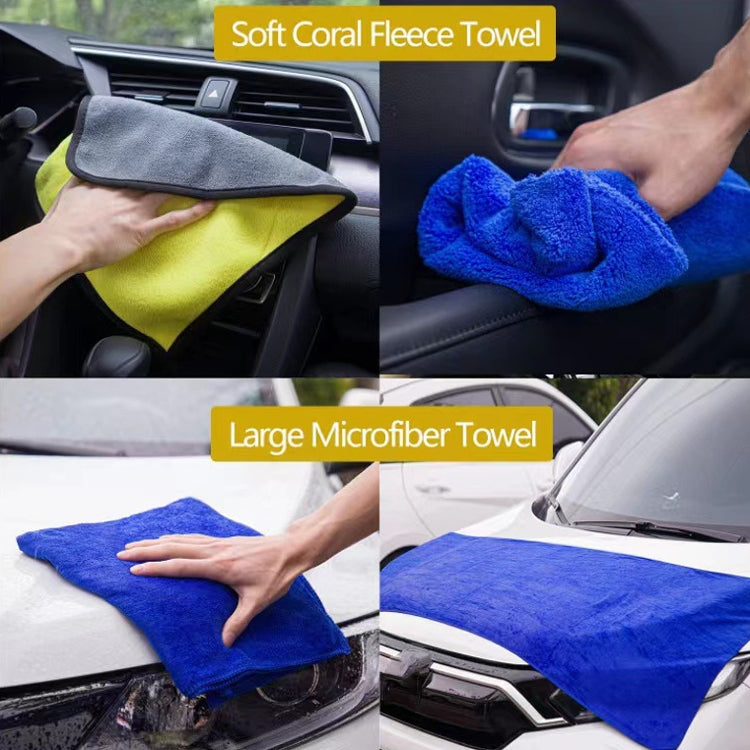 Car Wash Gloves Double-Sided Wiper Towel, 14 PCS / Set