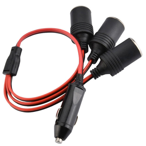 1 To 3 Car High-power Cigarette Lighter, 3 Holes Cigarette Lighter