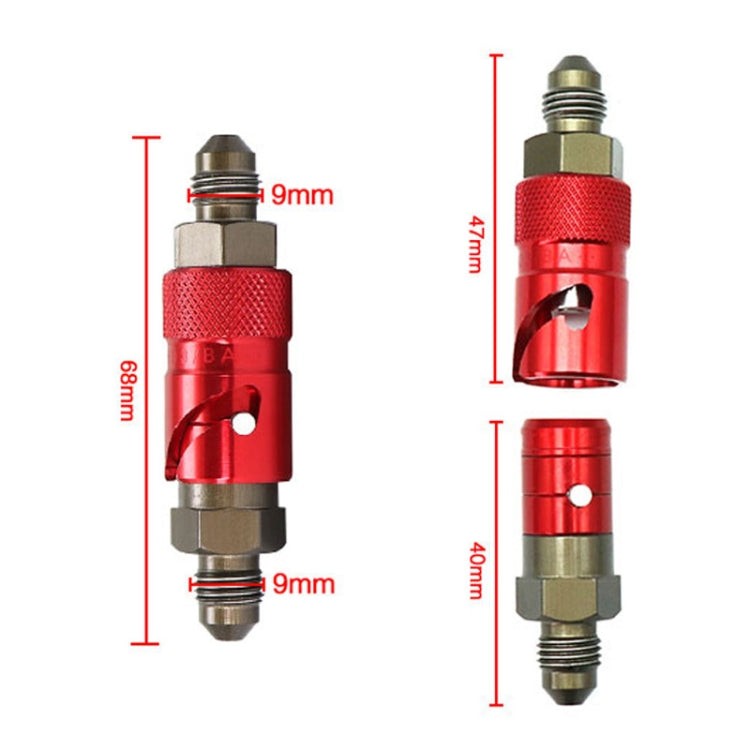 Motorcycle Universal Brake Hose Quick Release Joint, Black, Red, Blue, Gold