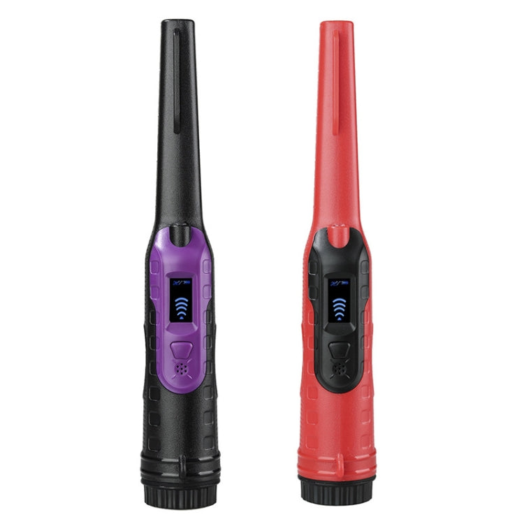HS-11 Outdoor Handheld Treasure Hunt Small Metal Detector Positioning Rod, Black Purple, Red Black