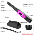 HS-11 Outdoor Handheld Treasure Hunt Small Metal Detector Positioning Rod, Black Purple, Red Black