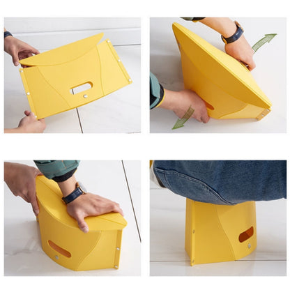 Outdoor Travel Lightweight Folding Plastic Stool, Blue, Red, Yellow, Light Green