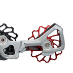 MEROCA Ceramic Bearing Mountain Bike Guide Wheel, 11T Black, 11T Red, 13T Black, 13T Red