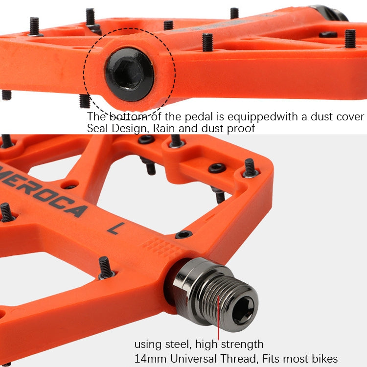 MEROCA Mountain Bike Nylon Pedal, MEROCA