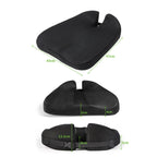 QFC060 V-shaped Car Memory Foam Non-slip Seat Cushion, Black, Khaki, Grey