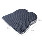 QFC040 U-shaped TThickened Memory Foam Car Seat Cushion, Black, Grey