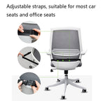 QFC040 U-shaped TThickened Memory Foam Car Seat Cushion, Black, Grey