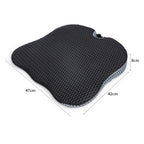 Thickened Breathable Memory Foam Car Seat Cushion, QFC047 Black, QFC047 Gray