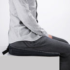 Thickened Breathable Memory Foam Car Seat Cushion, QFC047 Black, QFC047 Gray