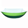 Outdoor Camping Anti-Mosquito Quick-Opening Hammock, Spec:, Single (Blue+Sky Blue), Single (Fruit Green+Ink Green), Single (Pink+Sky Blue), Single (Army Green), Single (Camel Color), Single (Gray+Orange), Double (Blue+Sky Blue)                         ...
