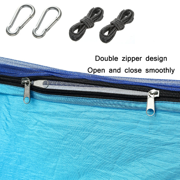 Outdoor Camping Anti-Mosquito Quick-Opening Hammock, Spec:, Single (Blue+Sky Blue), Single (Fruit Green+Ink Green), Single (Pink+Sky Blue), Single (Army Green), Single (Camel Color), Single (Gray+Orange), Double (Blue+Sky Blue)                         ...
