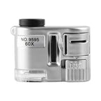9595 60X LED Light UV Light Mini Microscope, 9595