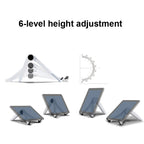 UP-1S Foldable Laptop Stand Mobile Phone Tablet Desktop Stand, Black, White