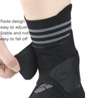 Nylon Sports Compression Striped Bandage Ankle Support, S, M, L, XL