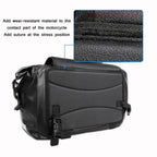AFISHTOUR FM2021 Large Capacity Waterproof Motorcycle Rear Seat Bag, Yellow, Red, Black, Grey, Lake Blue